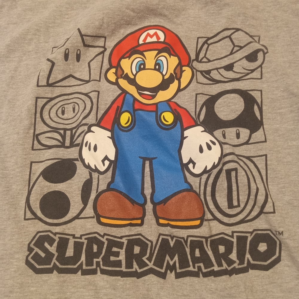 Nintendo Super Mario Gray Tee